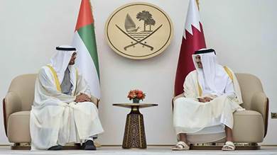 مباحثات إماراتية قطرية لتعزيز أمن منطقة الخليج
